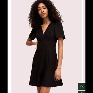 Kate spade paneled crepe a-line dress